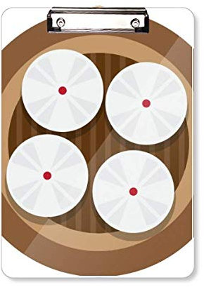 Planchette en porcelaine pour petits pains à la vapeur, bloc d'écriture A4
