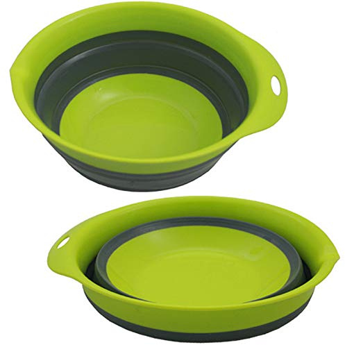 Schüssel Salatschüssel Rührschüssel Faltschüssel Silikon faltbar Camping Caravan 1,5 Liter