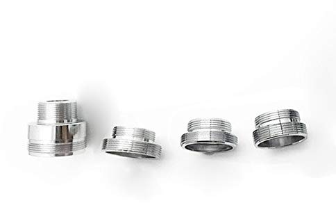 Tippen Sie Auf Adapter, M22 Männliche Gewindeübertragung M26 / M28 / M30 / M32 Außengewinde-Stecker, Außenadapter, Badezimmer Küche Messing Wasserhahn Zubehör, 1 Stück (Size : M30*M22)