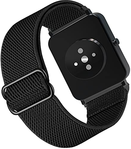 Songsier Armband Kompatibel mit Xiaomi Amazfit GTS, 20mm Verstellbares, Elastisches Nylon Ersatz Uhr Armband für Amazfit GTR 42mm/Amazfit GTS 2/GTS 2e /GTS 2 Mini/Amazfit Bip/Amazfit Bip Lite