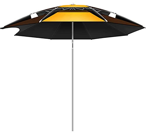 CHFQ Ombrellone Blu Ideale per la Pesca Ombrellone da Spiaggia con 16 robuste Stecche Asta in Lega di Alluminio Ombrellone Rosso Protezione Solare Impermeabile 2.0m 2.2m 2.4m 2.6m