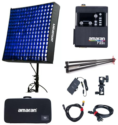 Aputure Amaran F22c RGBWW 200W Flexible LED Studio Continuous Photo Lighting 2500k-7500k Supports APP Control DMX 15 Built-in Lighting FX
