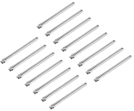sourcing map 15Stk 17mm Uhrband Link Sicherungsstift Armbänder Silberton | 1mm, Für Reparatur