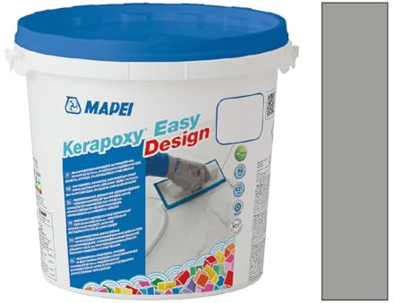MAPEI Kerapoxy Easy Design 112 MEDIUM GREY 3 kg - decorative, acid-resistant, two-component epoxy grout
