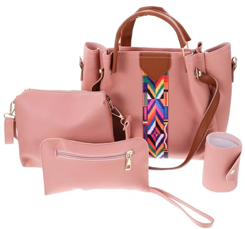 Bolso de Mano de Gran Capacidad Pu 1 Juego Elegante para Mujer
