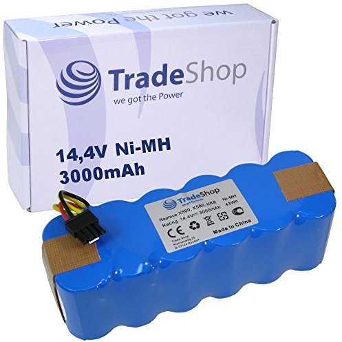 Trade-Shop Akku kompatibel mit Ecovacs Deebot CR120, KK-8, X-500, X500 Haushalt Saugroboter ersetzt LP43SC2000P (3000mAh, 14.4V, NiMH)