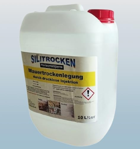 Kellerabdichtung Horizontalsperre 10 Liter für Trockene Wände - SILITROCKEN - Nachfülkanister