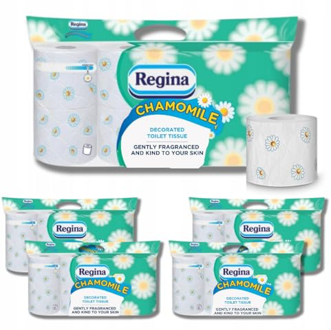 Chamomile Aroma Core Flower Scented Toilet Tissue 150 Sheets 48 Pack