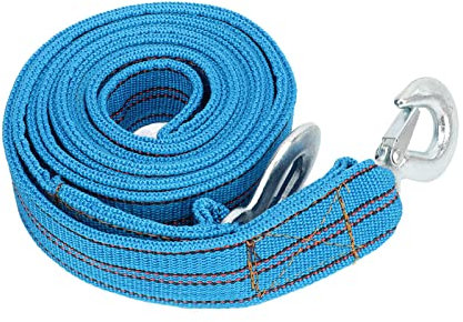 Robuster 5-Tonnen-Abschleppgurt mit Haken, 13 Fu? Hochfestes Nylon-Abschleppseil SUV, Wohnmobil, Anh?nger, ATV, Automobil ¡§C Abschlepphaken mit Gro?er Reichweite,Heimwerkerbedarf