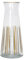 Talking Tables Caraffa in vetro a righe bianche e dorate, 25 cm, caraffa in vetro a collo stretto per frigorifero, acqua, latte, tè freddo, succhi, bevande, decanter per vino