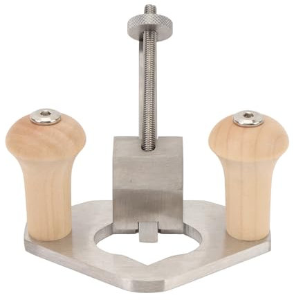 Pialla per Fresare, Pialla per Legno Professionale a Mano in Acciaio Inossidabile con Foro Base per Arresto di profondità per Scanalature, Rifinitura Accurata del Legno