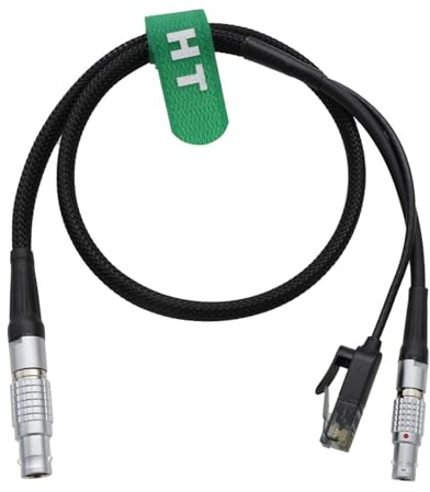 HangTon Remote Control Ethernet Power Cable for BitBox to ARRI ALEXA 35, Mini, Mini LF, Classic, XT, SXT，LF Camera, 10 Pin to 2 Pin RJ45, 60cm