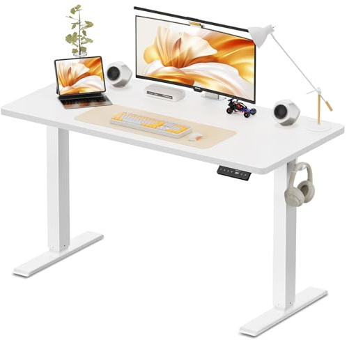WALKINGDESK Electric Standing Desk, 120 x 60 cm, White