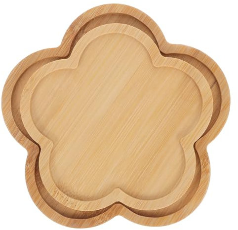 Posavasos de Diseño en Madera Caqui, 2 Piezas para DIY