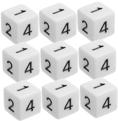 YARNOW 30pezzi Dadi Da Gioco Dadi Colorati Ricambio Per Feste e Gioco Da Tavolo Acrilici Leggeri e Compatti