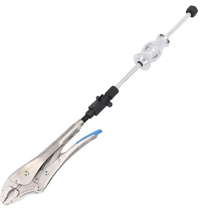 Luocute Slide Hammer Locking Pliers Set, 9.8 in Locking Pliers 2 Lb Slide Hammer with Quick Releasing Swivel Connector, Flex Joint Connection for Nail Bolts Pin Seal CV Axle Removal