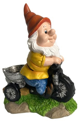 VICASKY Ornement GNOME en Résine Léger pour Décoration de Bureau et Étagères, Figurine de Nain Drôle Facile à Ranger Intérieur
