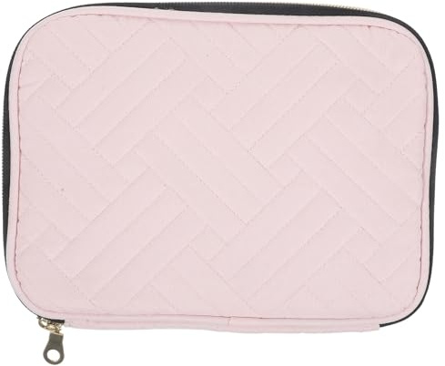 ABOOFAN Custodia per Cinturino Orologio in Flanella Rosa con Cerniera | Porta Orologio per Viaggio e Scrivania, Design Leggero e Resistente ai Graffi, per Orologi e Accessori