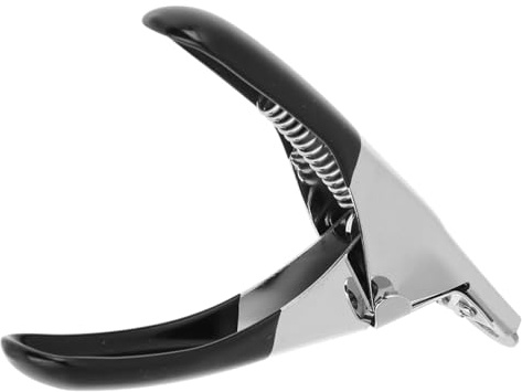 Jeffergarden Pet Nail Scissors Stainless Steel Claw Cutter 12.5cm with Safety Guard and Spring Action Ergonomic Grip for Home Grooming Dogs Cats Red or Black (Black)