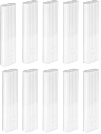 Cabilock Lot de 10 Poids de Cordon en Plastique Blanc pour Stores Verticaux Poignée Carrée, Matériau Pom, Stabilité Renforcée et Fonctionnement Facile, Fenêtres en Bureaux