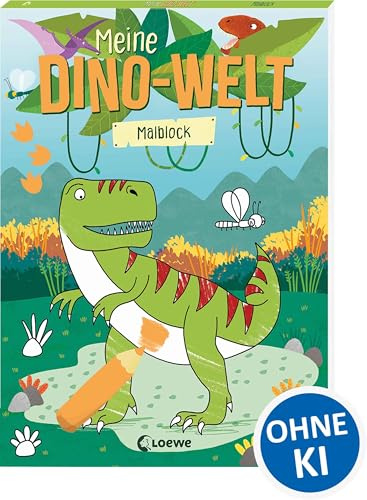 Meine Dino-Welt - Malblock: Kreative und abwechslungsreiche Dino-Motive zum Ausmalen - Für Kinder ab 5 Jahren
