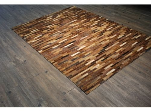 Vip-leather NEU KUHFELL Patchwork Teppich Cod 804 (240 cm x 300 cm)