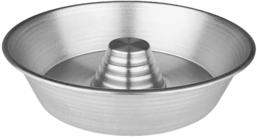 OISE ART STORE Trade Shop - Set 2 Pezzi Stampo Ciambella Casatielli 22 Cm Cono Alluminio Teglia Antiaderente