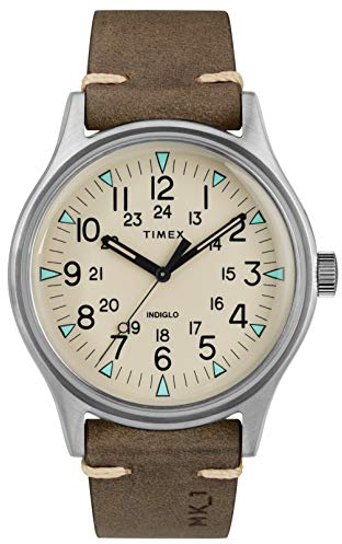 Timex Mens Analogue Classic Quartz Watch with Leather Strap TW2R96800