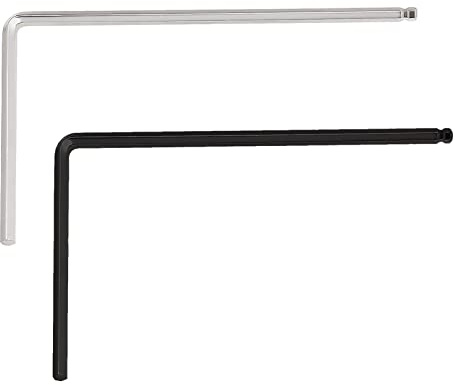 VGOL Gitarrenschlüssel, kompatibel mit Martin Akustikgitarre, 4 mm Silber und 5 mm Schwarz, für Gitarren, Halsspannstab aus Metall, Werkzeug für Gitarre, 2 Stück