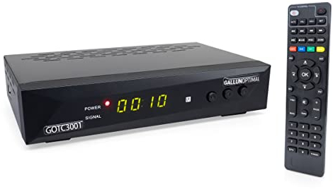 GALLUNOPTIMAL Combo-Receiver DVB-C & DVB-T2 H265 mit Auto Installation & Aufnahmefunktion geeignet für jeden Kabel-Anbieter UND dem Empfang von allen freien DVB-T2 Sender via Antenne