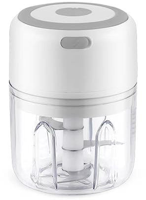 Hachoir électrique 100/250 ml USB sans fil presse-ail électrique presse-ail USB presse-ail fruits et légumes gadgets outils (couleur : A-blanc-250 ml)