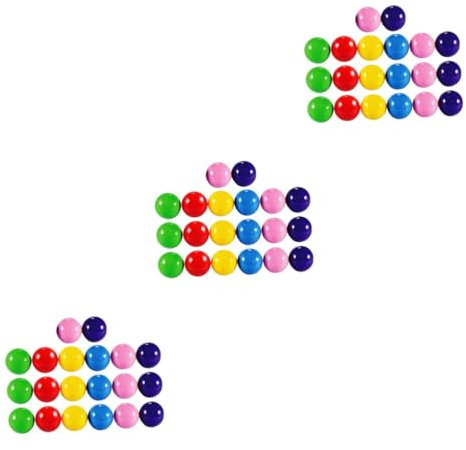 ibasenice Kugeln 60 Stück Tischtennisbälle Füllstoffe Ball-Bingo-käfig Tombola-bälle Ersatz-unterhaltungsball Leer Tombola-Ball Trinkspiele Weihnachten Kunststoffverpackung