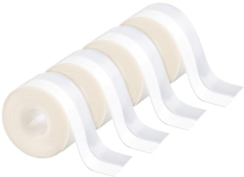 AGT Tür abdichten Klebeband: Silikon-Zugluftstopper zum Abdichten von Türen, 4x 5 m, 3,5 cm breit (Dichtungsband Tür, Türbodendichtungsstreifen, Isolierband)