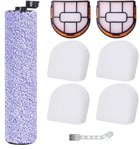 Fixbetter Zubehörset für Shark WDB1F2 für HydroVac XL 3-in-1 Staubsauger Ersatzteile (1 Walzenbürste + 2 Filter + 4 Filterwatte + 1 Reinigungsbürste)