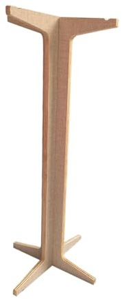 Vaveren Chime Stand Gong Stand Multipurpose, Wooden Chime Holder, Wind Chime Wood Stand for Tea Room, Meditation, Tabletop, Style A