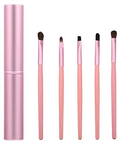 ARTSEWPLY 5pièces Pinceaux à Maquillage Pour Yeux Pinceaux De Maquillage Poils De Cheval Pour à Paupières Et Eyeliner Usage Et Professionnel