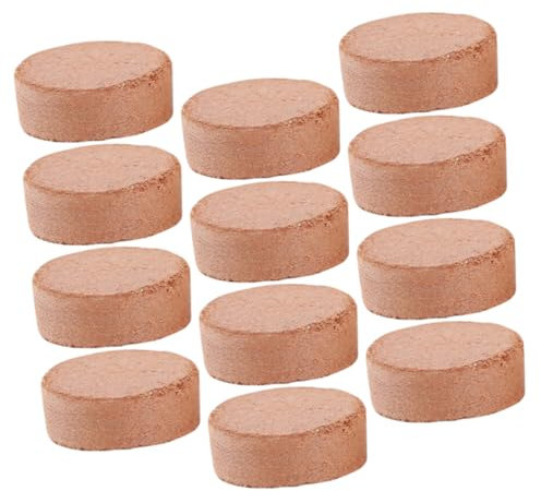 NOLITOY 60 Stück Kokosfaser Anzuchtpellets Quellfähige Blumenerde Komprimierte Kokosfasererde Für Zimmerpflanzen Setzlinge Und Blumen Universeller Bodenblock Mit Hoher Wasserspeicherung