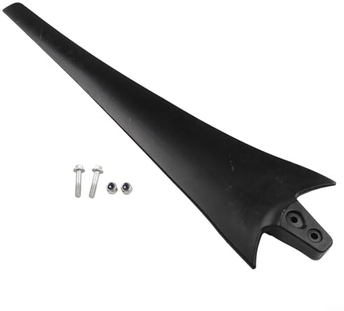 CNANRNANC Ersatzblätter für Windgenerator, 530 mm, FRP-Material, Rotorblätter für Windkraftanlage, Schwarz