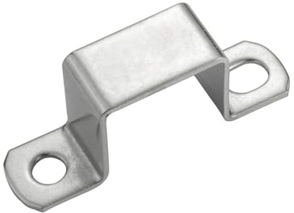 Collier de serrage de selle en acier inoxydable 304, carré, rectangulaire, épais, en forme de M, for selle de cheval, boucle, cerceau de gorge, différents types de modèles(20x20mm(2pcs))