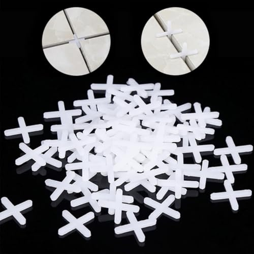 200Pcs Tile Spacers, 3Mm Plastic Cross Shaped Gasket Spacers Tiling Tools
