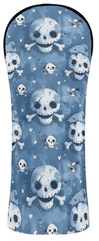 Surrealism Pirates Baby Blue Golf Head Covers Waterproof Headcover with Number Tag for Fairway Wood Hybrid