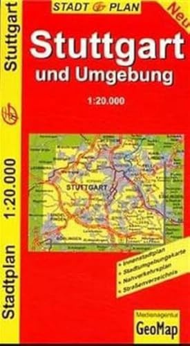 GeoMap Stadtpläne, Stuttgart und Umgebung: 1:20.000