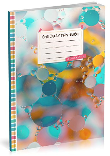Checklisten-Buch: To Do Listen Planer | Ca. A5 Softcover | 70+ Seiten mit Titel, Datum & Register | Perfekt für Aufgaben zum Abhaken, Bucket Listen, Reiseplaner uvm. | Motiv „Scheibe“