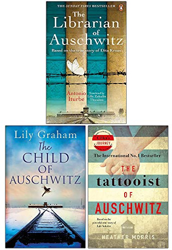 The Librarian of Auschwitz, The Child of Auschwitz, The Tattooist of Auschwitz 3 Books Collection Set