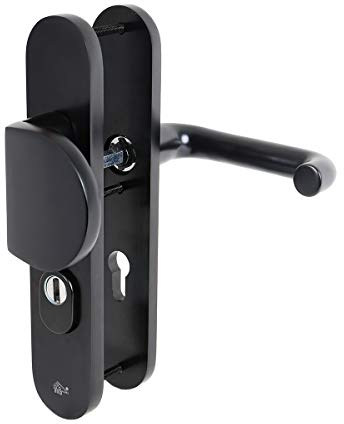 Schutzbeschlag Haustürbeschlag SKG3 Knopf Drücker Profilzylinder 72mm Kernziehschutz