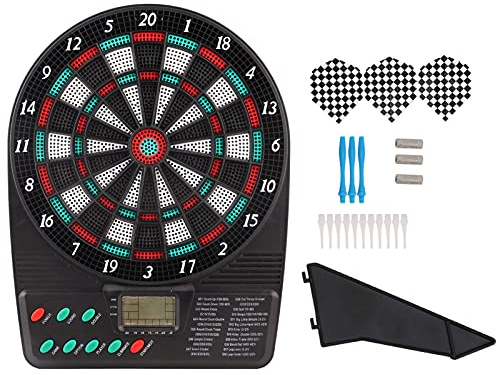 Elektronisk Dart, Elektronisk Dart spel 3st AA Batteri Power Dartboard Professionell LCD Scoring Display Screen Underbar Säker för familjen