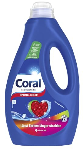 Coral Flüssigwaschmittel Optimal Color Colorwaschmittel für länger strahlende Farben 23 WL