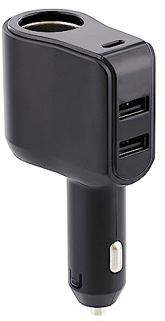 T'nB - Chargeur Allume-Cigare, Recharge et Alimentation | 2 Ports USB-A, 1 Port USB-C, Prise Allume-Cigare, Compatible 12/24 V