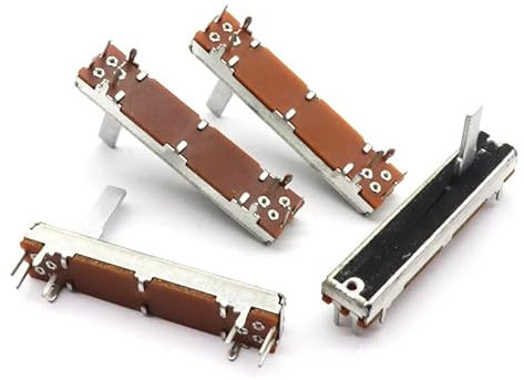 10pcs 45 Mm Zweikanal-Stereo-Stereo-Schieber Potentiometer Fader,10K Ohm
