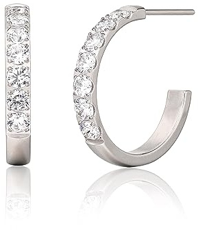Limerencia Titan Creolen Ohrringe, 20mm Leicht Hypoallergene Große Medizinische Creolen Ohrringe mit Glänzendem Zirkonia für Damen und Mädchen